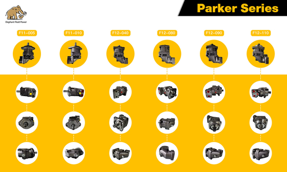 پارکر F11 F12 F12-110-MS-SV-T-209-000-0 موتور پیستون هیدرولیک برای جایگزینی اصلی